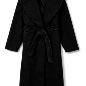 Cappotto VERO MODA VMANNE Nero Chiusura Cintura Donna