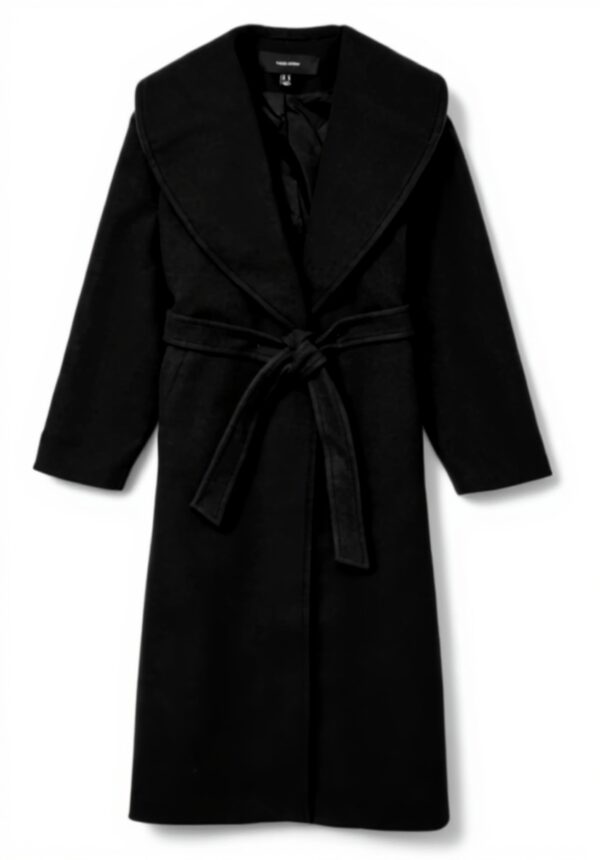 Cappotto VERO MODA VMANNE Nero Chiusura Cintura Donna