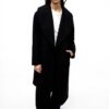 Cappotto VERO MODA VMANNE Nero Chiusura Cintura Donna