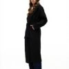 Cappotto VERO MODA VMANNE Nero Chiusura Cintura Donna