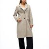 Cappotto VERO MODA colletto a risvolto donna grigio scuro