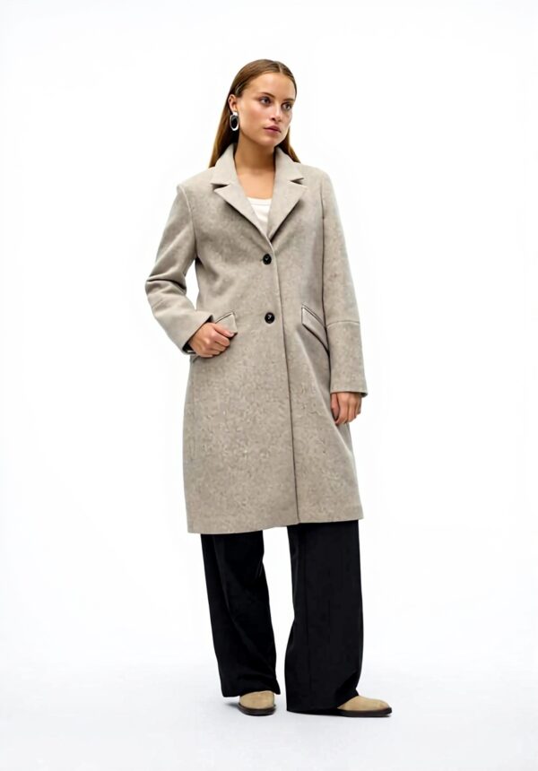 Cappotto VERO MODA colletto a risvolto donna grigio scuro