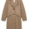 Cappotto VERO MODA colletto a risvolto donna grigio scuro
