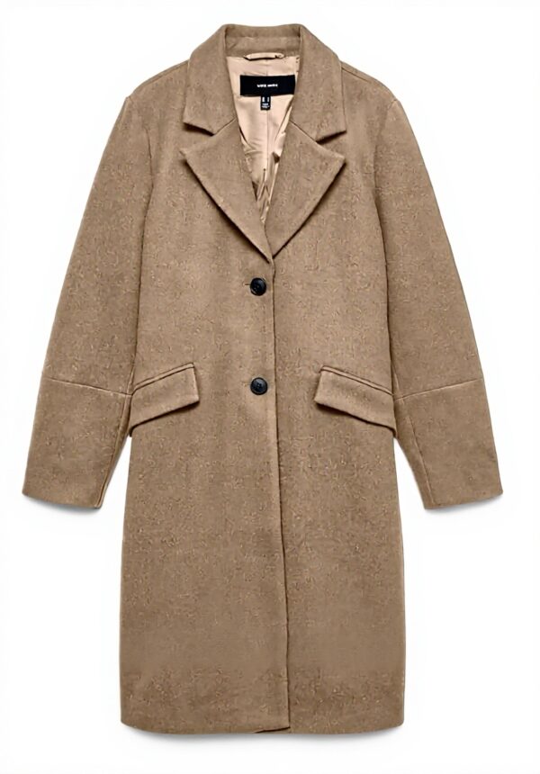 Cappotto VERO MODA colletto a risvolto donna grigio scuro