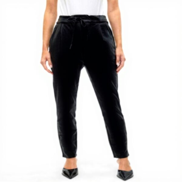 Pantaloni pelle VERO MODA fascia elastica tasche donna
