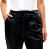 Pantaloni pelle VERO MODA fascia elastica tasche donna