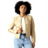 VERO MODA Giacca Eco Pelle Collo Coreano Donna