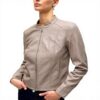 VERO MODA Giacca Eco Pelle Collo Coreano Donna
