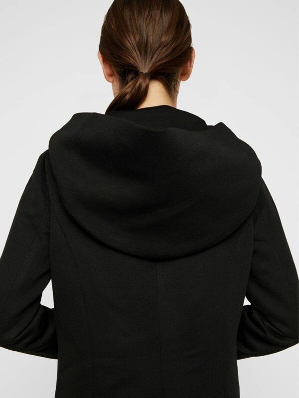 Cappotto VERO MODA Nero poliestere cotone donna-8