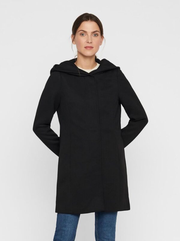 Cappotto VERO MODA Nero poliestere cotone donna-3