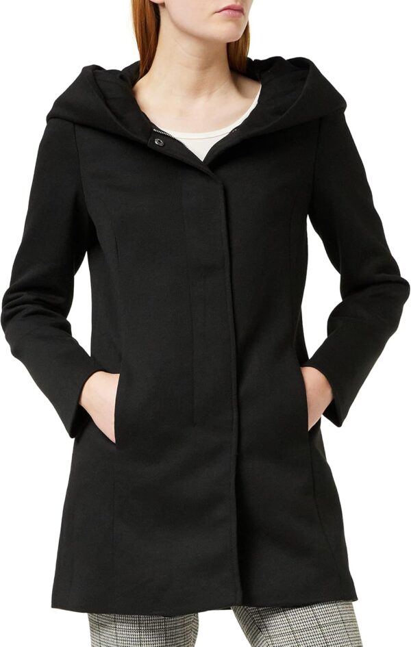 Cappotto VERO MODA Nero poliestere cotone donna-0