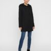 Cappotto VERO MODA Nero poliestere cotone donna-5