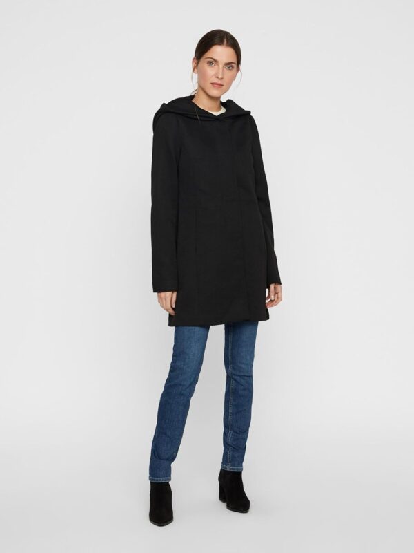 Cappotto VERO MODA Nero poliestere cotone donna-5