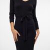 Vestito Maglione VERO MODA Midi Casual Donna Nero-4