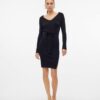 Vestito Maglione VERO MODA Midi Casual Donna Nero-3