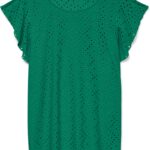 VERO MODA Maglia Camicia Motivo Buchi Maniche Farfalla Donna-0