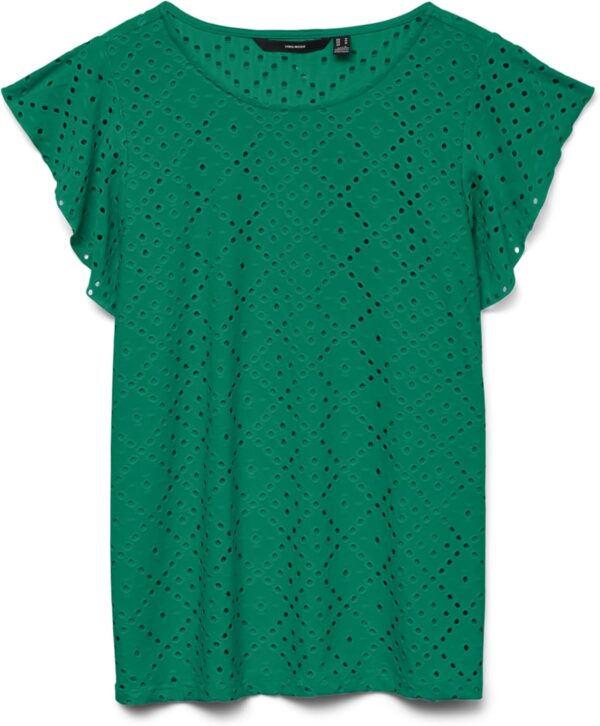 VERO MODA Maglia Camicia Motivo Buchi Maniche Farfalla Donna-0