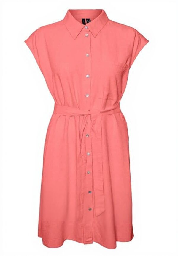 Vestito camicia VERO MODA midi casual cintura in vita