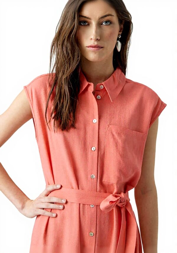 Vestito camicia VERO MODA midi casual cintura in vita