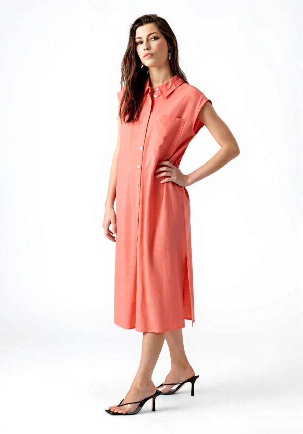 Vestito camicia VERO MODA midi casual cintura in vita