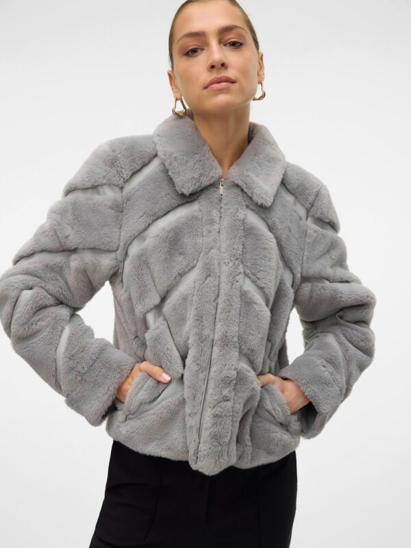 Giacca Pelliccia Sintetica VERO MODA Donna Nero Griffin-4