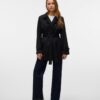 Trenchcoat VERO MODA Donna Nero Farina d'Avena Fossile-3
