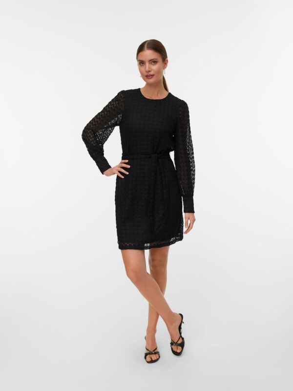 Vero Moda Abito Corto Nero Maniche Lunghe Donna-1