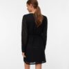 Vero Moda Abito Corto Nero Maniche Lunghe Donna-2