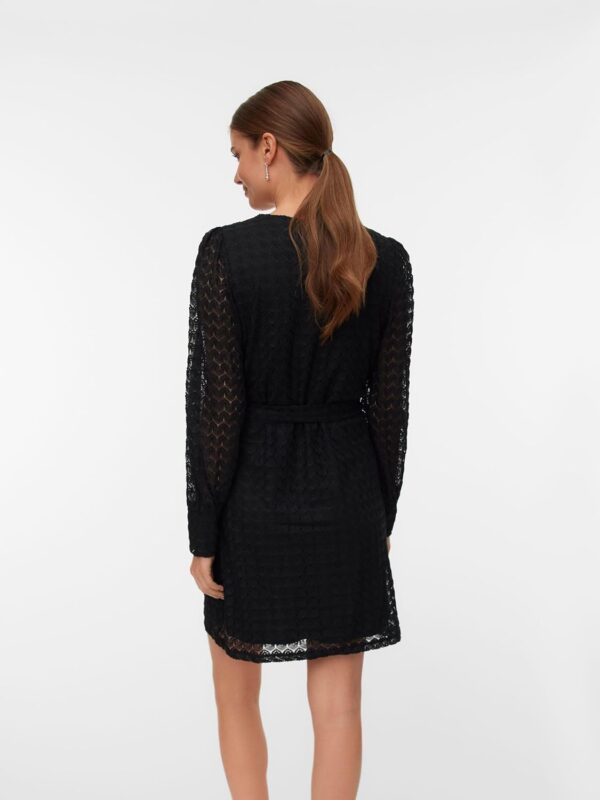 Vero Moda Abito Corto Nero Maniche Lunghe Donna-2