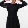 Vero Moda Abito Corto Nero Maniche Lunghe Donna-3