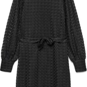 Vero Moda Abito Corto Nero Maniche Lunghe Donna-0