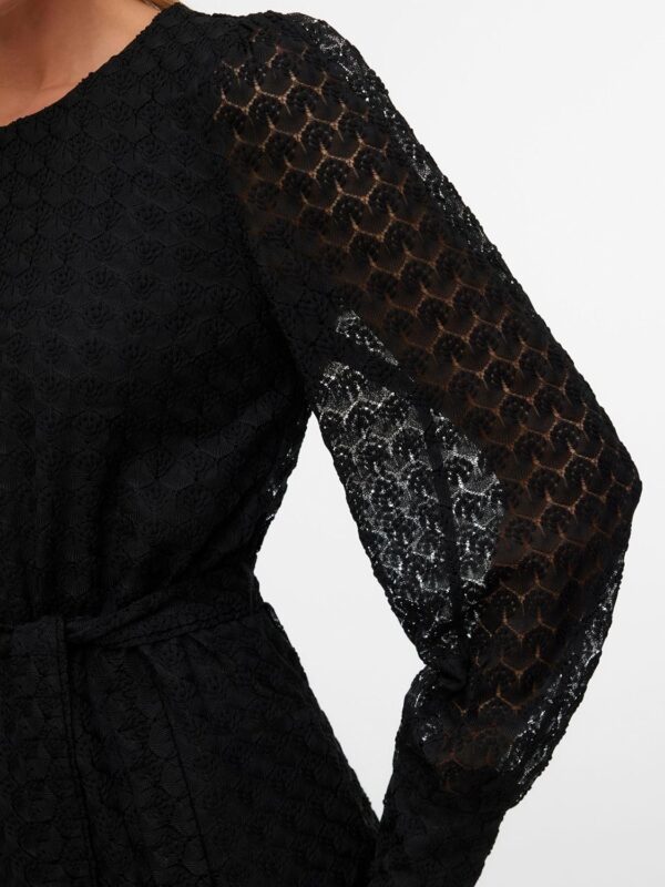 Vero Moda Abito Corto Nero Maniche Lunghe Donna-4