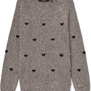 Vero Moda Maglione Donna Girocollo Maniche Lunghe Intarsia-0