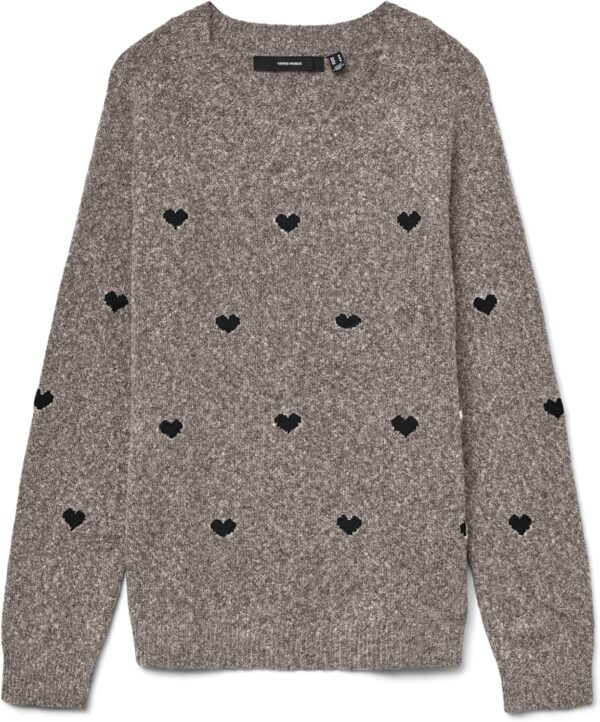 Vero Moda Maglione Donna Girocollo Maniche Lunghe Intarsia-0