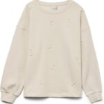 VERO MODA Felpa Donna Vmfatilda Girocollo Mezza Manica-0