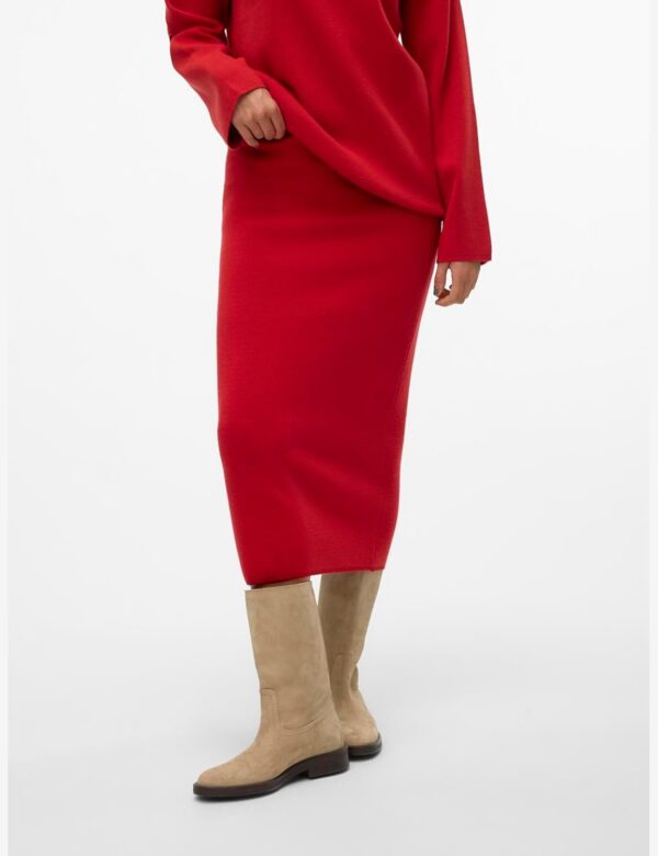 Gonna Vero Moda Pinstripe Pencil Maglia Donna Salsa-1