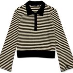 Vero Moda Polo Donna Maniche Lunghe Righe Colletto
