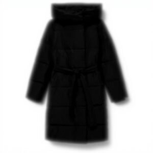 Cappotto Donna VERO MODA Trapuntato Pelo Lungo Nero