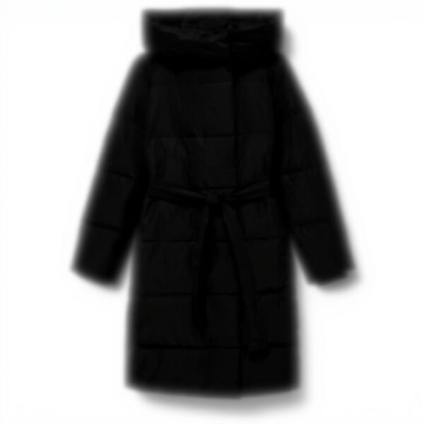 Cappotto Donna VERO MODA Trapuntato Pelo Lungo Nero