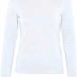 Vero Moda Maglietta Donna Maniche Lunghe Morbida Bianco