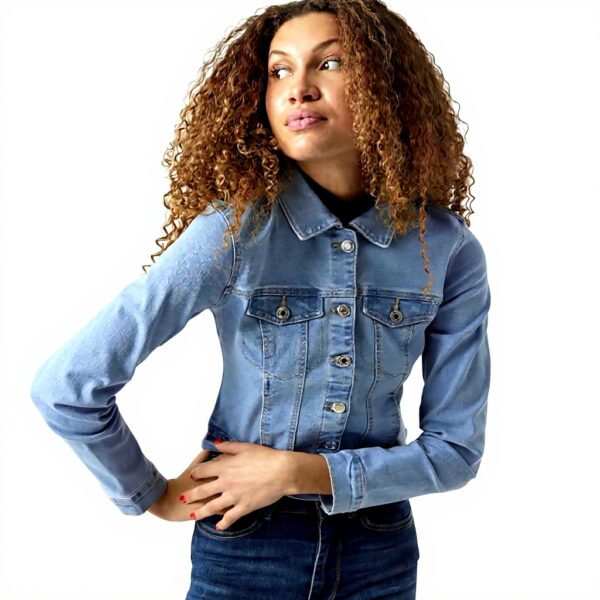 VERO MODA Giacca Donna Denim Slim Design Sostenibile