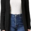 Vero Moda Cardigan Donna Nero Fullneedle LS New Coatigan-0