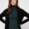 Vero Moda Cardigan Donna Nero Fullneedle LS New Coatigan-5