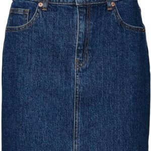 Gonna jeans Vero Moda donna vita alta denim grigio medio-0