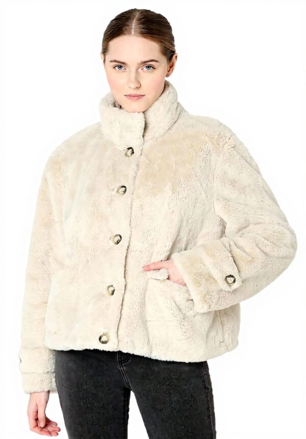 Giaccone VERO MODA Faux Fur Donna Farina dAvena
