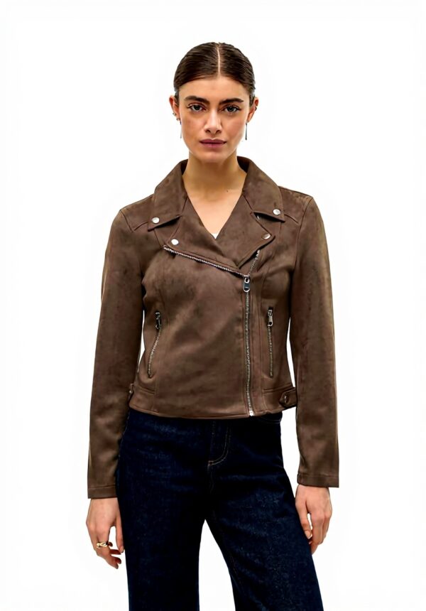 Giacca VERO MODA VMJOSE Donna Collo Biker Zip