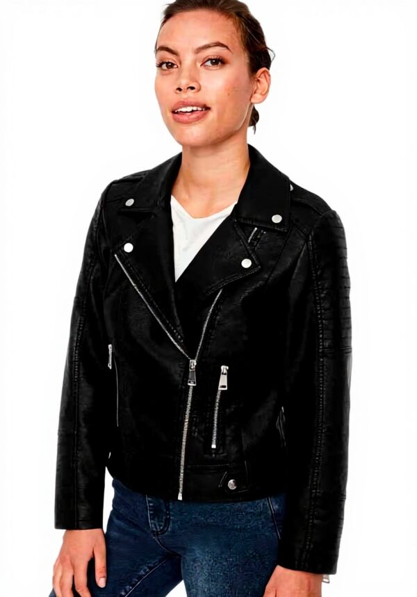 Giacca VERO MODA Finta Pelle Nero Giacche Donna VMKERRIULTRA
