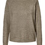 VERO MODA Maglione Donna Silver Mink Lurex Sostenibile