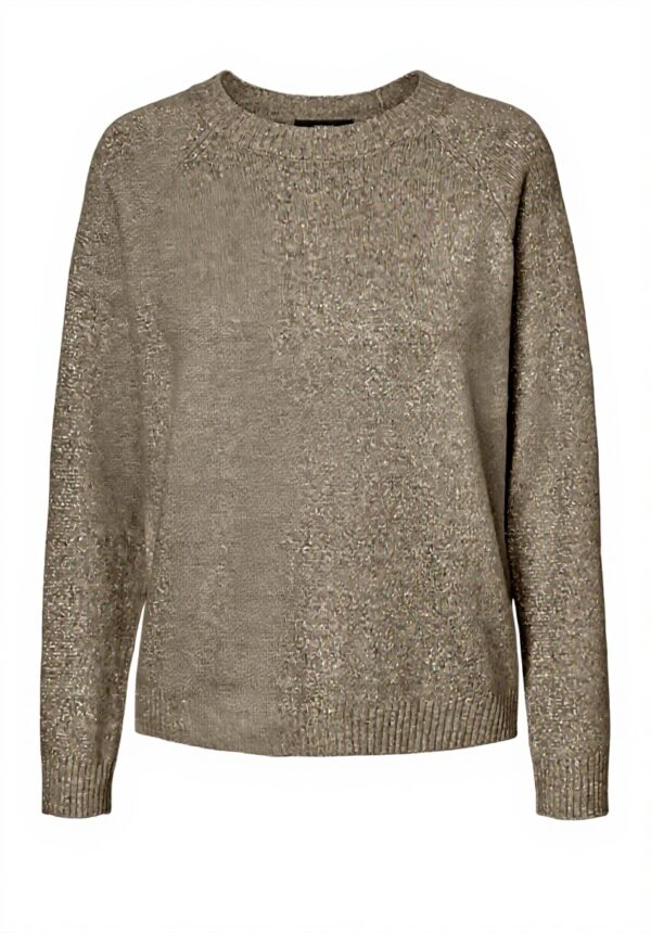 VERO MODA Maglione Donna Silver Mink Lurex Sostenibile