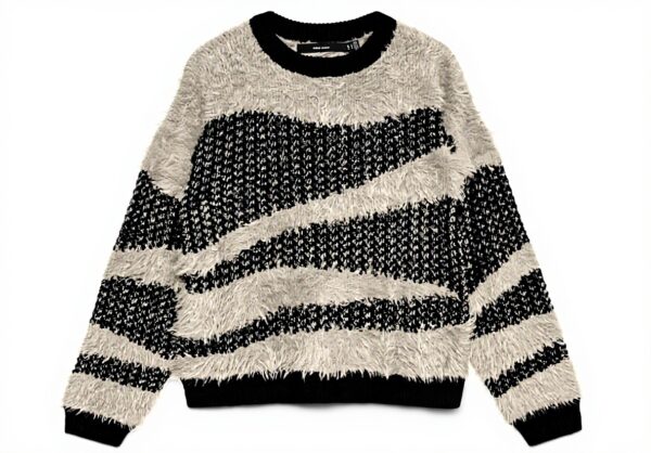 Vero Moda Maglione Donna Scollo Rotondo Nero Winetasting